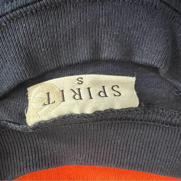 Women's Navy Virginia Cavaliers Ombre Long Sleeve Dip-Dyed Spirit Jersey Small - Picture 4 of 4